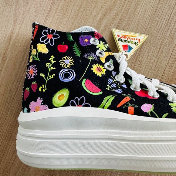 Converse Chuck Taylor All Star Move Fruits Floral 7 Womens Shoes Sneaker A06064C - Picture 10 of 14